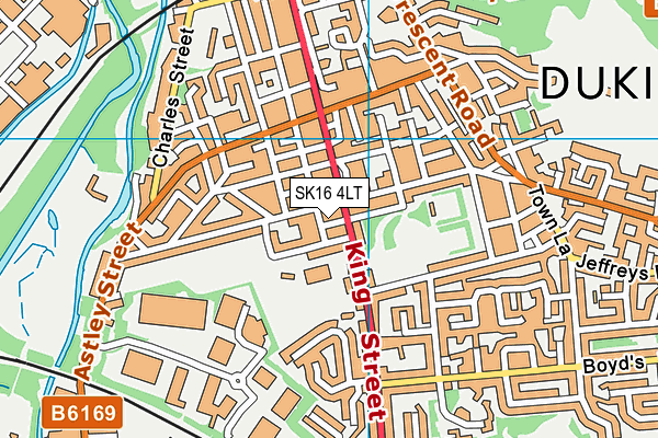 SK16 4LT map - OS VectorMap District (Ordnance Survey)