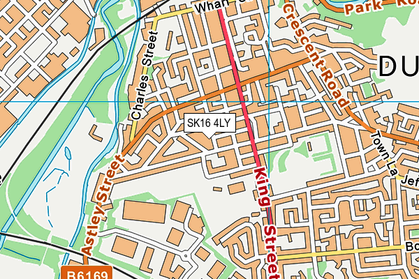 SK16 4LY map - OS VectorMap District (Ordnance Survey)