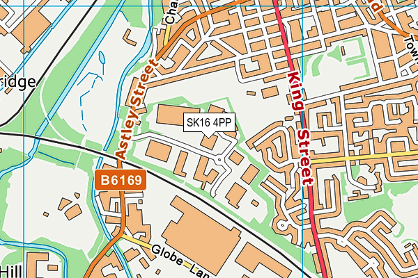 SK16 4PP map - OS VectorMap District (Ordnance Survey)