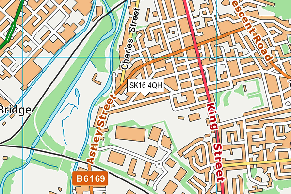 SK16 4QH map - OS VectorMap District (Ordnance Survey)