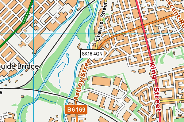 SK16 4QN map - OS VectorMap District (Ordnance Survey)