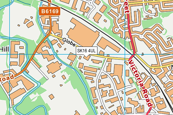 SK16 4UL map - OS VectorMap District (Ordnance Survey)