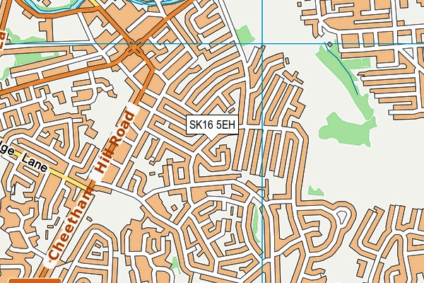 SK16 5EH map - OS VectorMap District (Ordnance Survey)