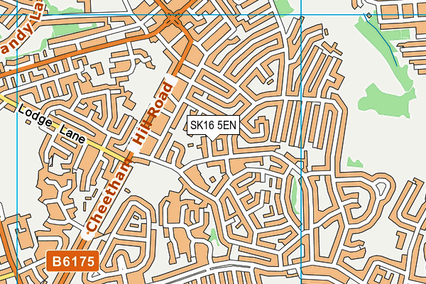 SK16 5EN map - OS VectorMap District (Ordnance Survey)