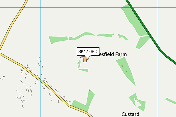 SK17 0BD map - OS VectorMap District (Ordnance Survey)