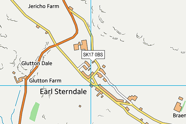 Earl Sterndale CofE Primary School map (SK17 0BS) - OS VectorMap District (Ordnance Survey)