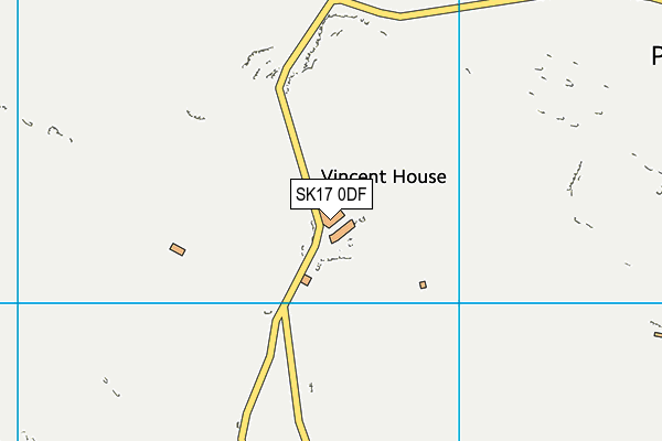 SK17 0DF map - OS VectorMap District (Ordnance Survey)