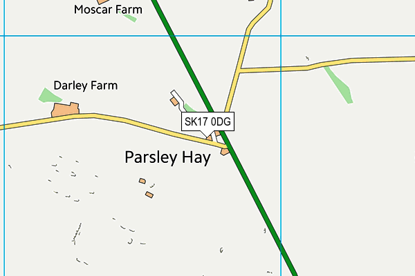 SK17 0DG map - OS VectorMap District (Ordnance Survey)