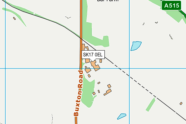 SK17 0EL map - OS VectorMap District (Ordnance Survey)