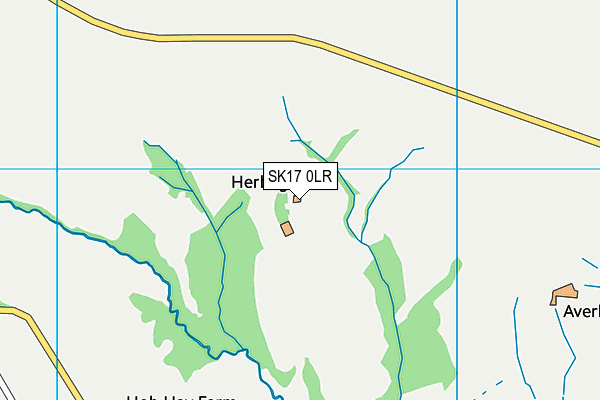 SK17 0LR map - OS VectorMap District (Ordnance Survey)