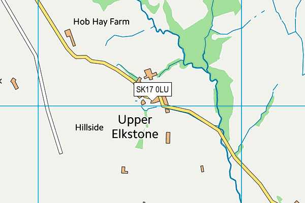 SK17 0LU map - OS VectorMap District (Ordnance Survey)