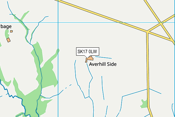 SK17 0LW map - OS VectorMap District (Ordnance Survey)