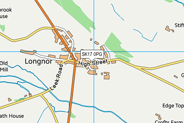 SK17 0PG map - OS VectorMap District (Ordnance Survey)