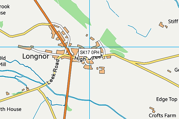 SK17 0PH map - OS VectorMap District (Ordnance Survey)