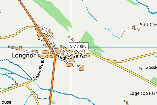 SK17 0PL map - OS VectorMap District (Ordnance Survey)