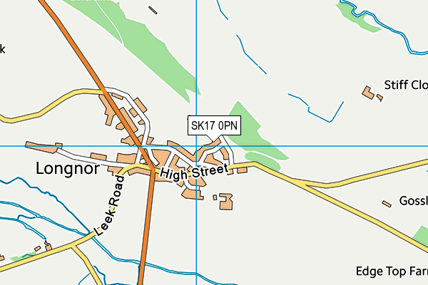 SK17 0PN map - OS VectorMap District (Ordnance Survey)