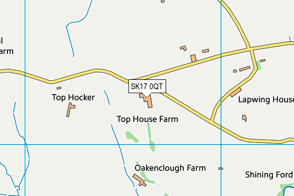 SK17 0QT map - OS VectorMap District (Ordnance Survey)