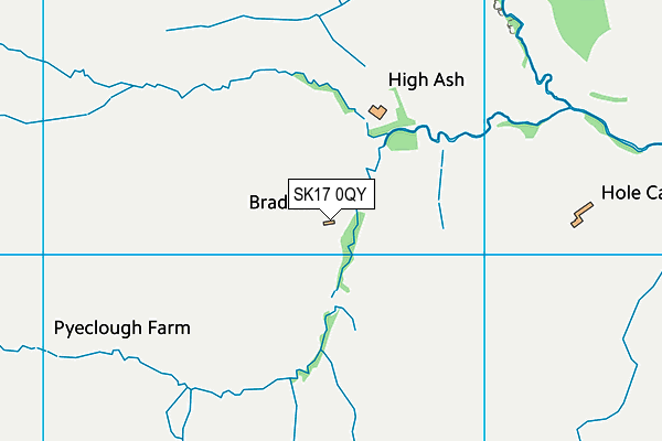 Bradshaw Farm Independent School map (SK17 0QY) - OS VectorMap District (Ordnance Survey)
