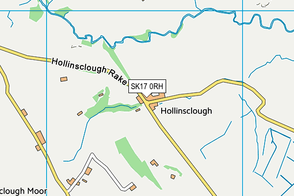 Hollinsclough Church of England Academy map (SK17 0RH) - OS VectorMap District (Ordnance Survey)