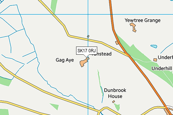 SK17 0RJ map - OS VectorMap District (Ordnance Survey)