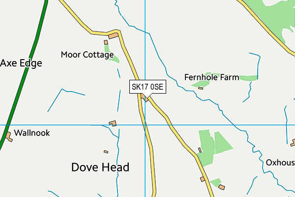 SK17 0SE map - OS VectorMap District (Ordnance Survey)