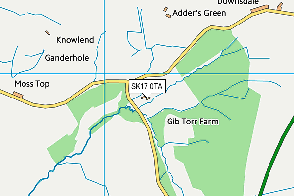 SK17 0TA map - OS VectorMap District (Ordnance Survey)