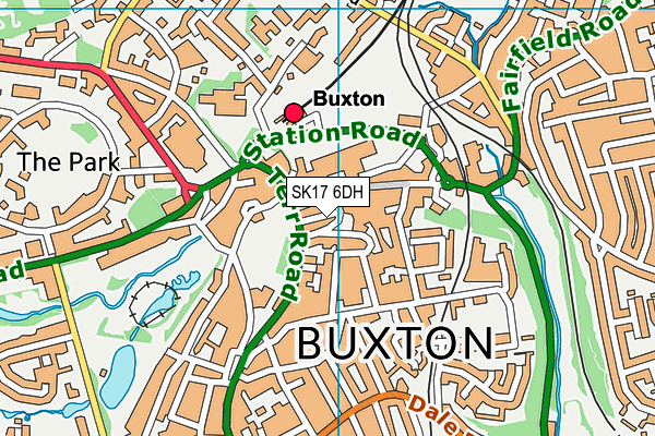 Map of ALLIED TAXIS (BUXTON) LTD at district scale