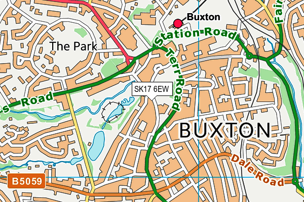 Map of BUXTON PODIATRY LIMITED at district scale