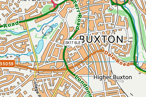 SK17 6LE map - OS VectorMap District (Ordnance Survey)