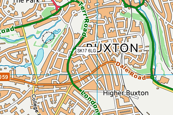 SK17 6LG map - OS VectorMap District (Ordnance Survey)