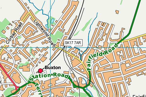 Hogshaw Recreation Ground map (SK17 7AR) - OS VectorMap District (Ordnance Survey)