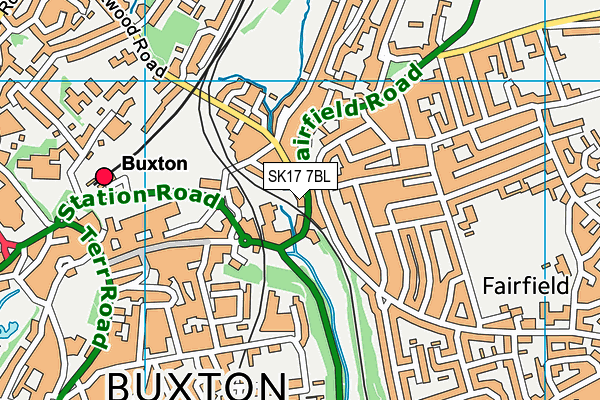 SK17 7BL map - OS VectorMap District (Ordnance Survey)