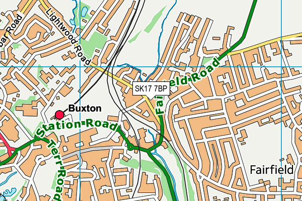 SK17 7BP map - OS VectorMap District (Ordnance Survey)