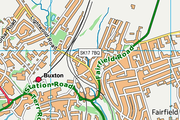 SK17 7BQ map - OS VectorMap District (Ordnance Survey)