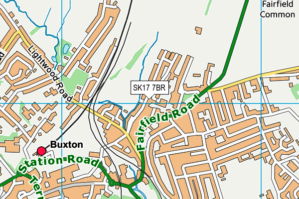 SK17 7BR map - OS VectorMap District (Ordnance Survey)