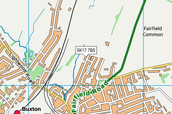SK17 7BS map - OS VectorMap District (Ordnance Survey)