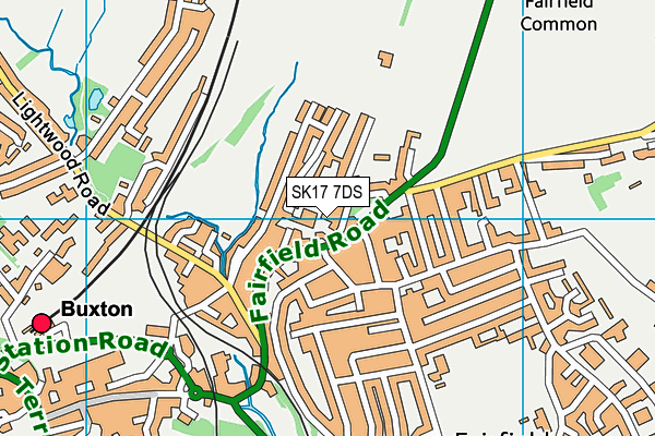 SK17 7DS map - OS VectorMap District (Ordnance Survey)