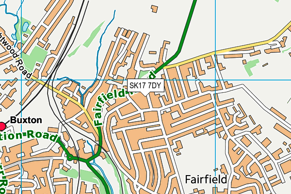 SK17 7DY map - OS VectorMap District (Ordnance Survey)