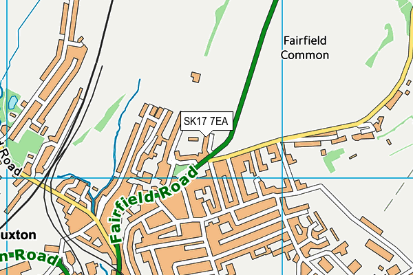 SK17 7EA map - OS VectorMap District (Ordnance Survey)