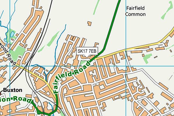 SK17 7EB map - OS VectorMap District (Ordnance Survey)