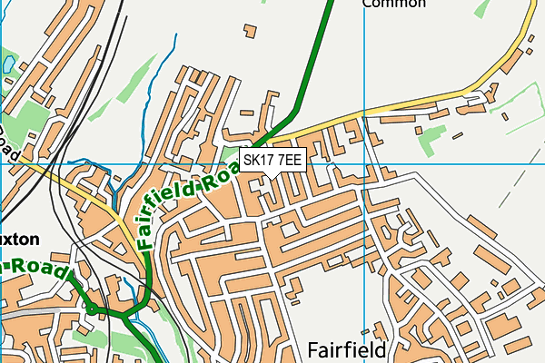 SK17 7EE map - OS VectorMap District (Ordnance Survey)