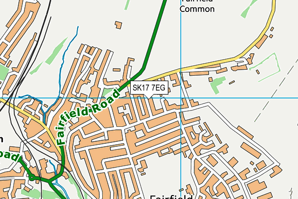 SK17 7EG map - OS VectorMap District (Ordnance Survey)