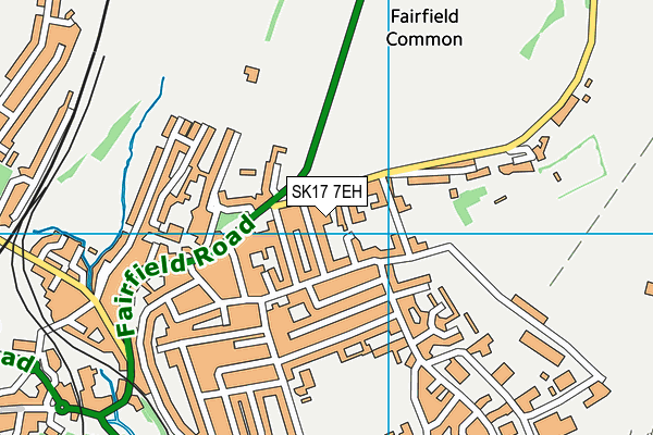 SK17 7EH map - OS VectorMap District (Ordnance Survey)