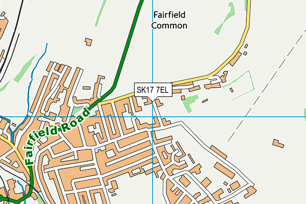 SK17 7EL map - OS VectorMap District (Ordnance Survey)