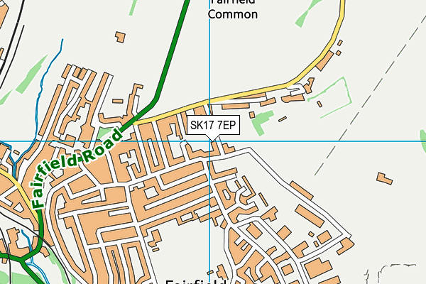 SK17 7EP map - OS VectorMap District (Ordnance Survey)