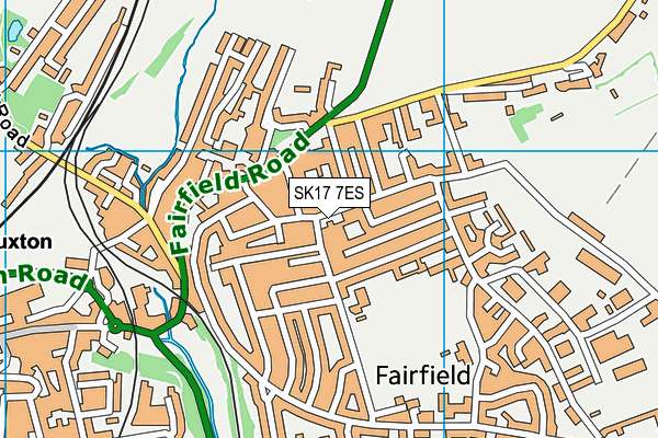 SK17 7ES map - OS VectorMap District (Ordnance Survey)