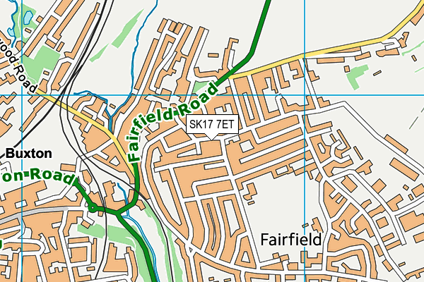 SK17 7ET map - OS VectorMap District (Ordnance Survey)