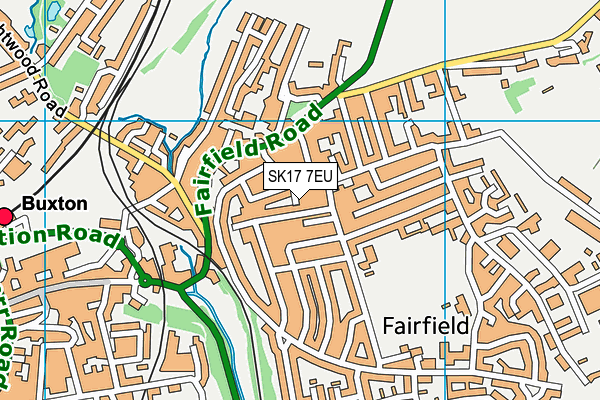 SK17 7EU map - OS VectorMap District (Ordnance Survey)