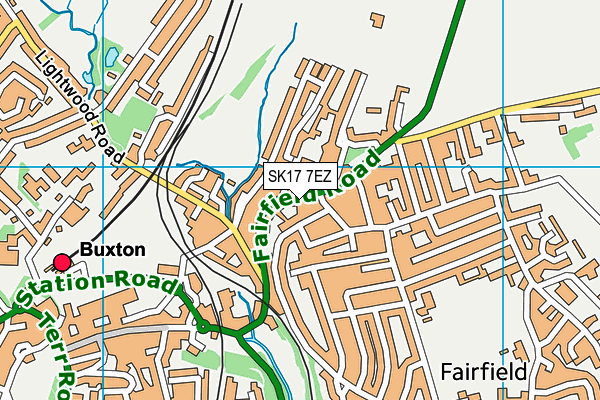 SK17 7EZ map - OS VectorMap District (Ordnance Survey)