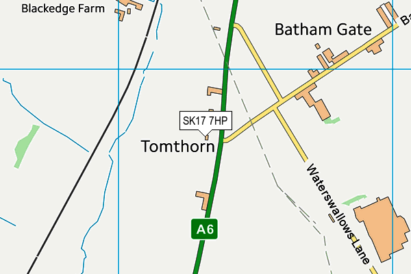 SK17 7HP map - OS VectorMap District (Ordnance Survey)